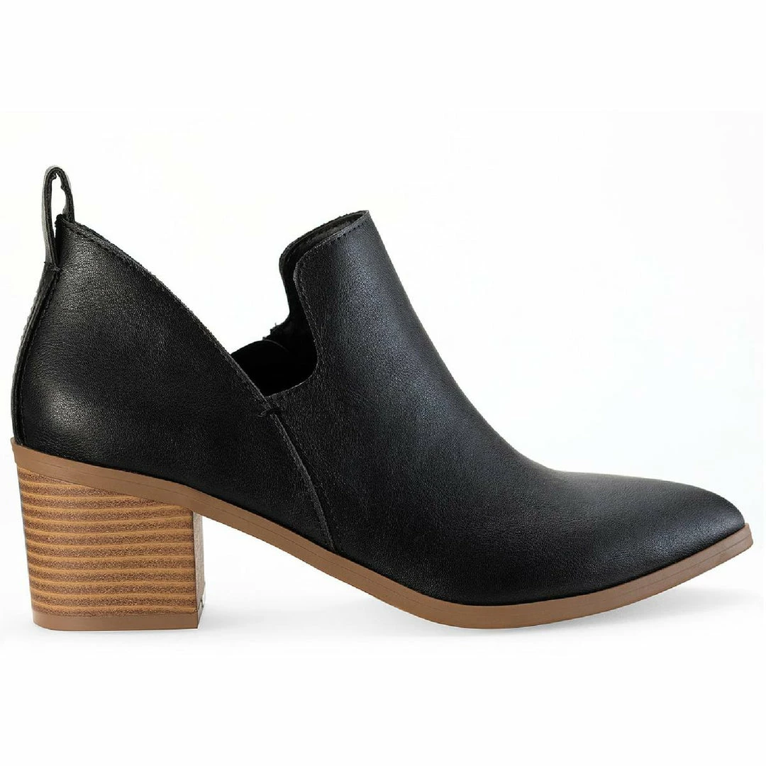 Sun + Stone SS Yunip Womens Faux Leather Pointed Toe Booties 2 Sun + Stone SS Yunip Womens Faux Leather Pointed Toe Booties - Image 2