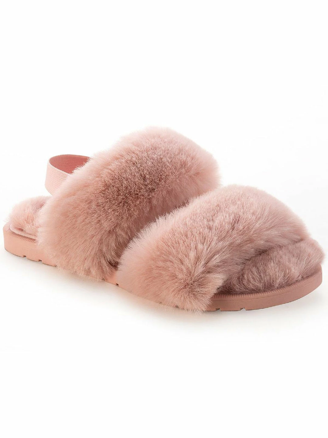 Sun + Stone Emmaa Womens Faux Fur Open Toe Slingback Sandals 5 Sun + Stone Emmaa Womens Faux Fur Open Toe Slingback Sandals - Image 5