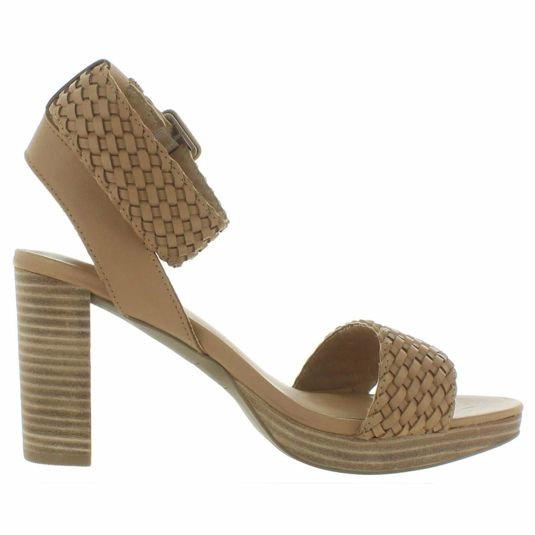 Sun + Stone Stefani Womens Leather Ankle Strap Heel Sandals 3 Sun + Stone Stefani Womens Leather Ankle Strap Heel Sandals - Image 3