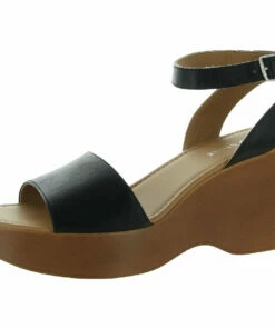 Sun + Stone Audreey Womens Faux Leather Ankle Strap Wedge Sandals -Ryka Sales Shop fab55f492ea149a6b8e80aded7d038f3 1080x